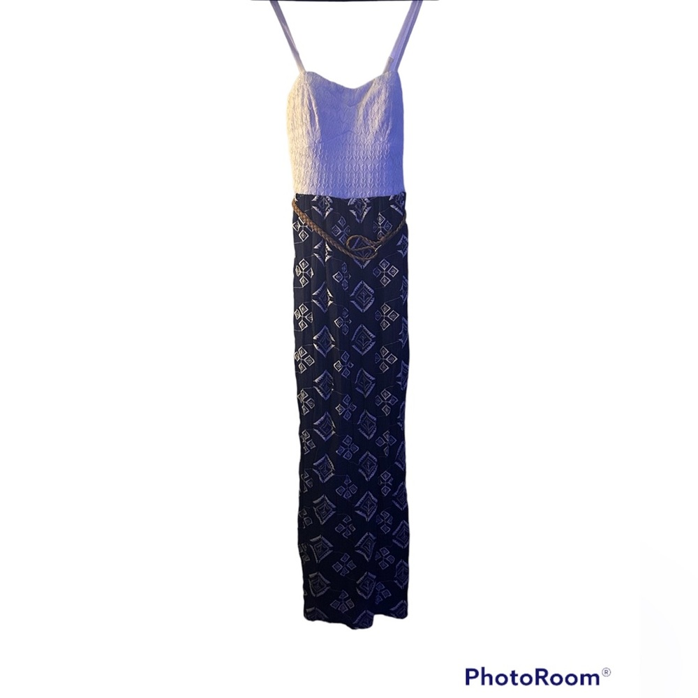Lily rose dress blue and white